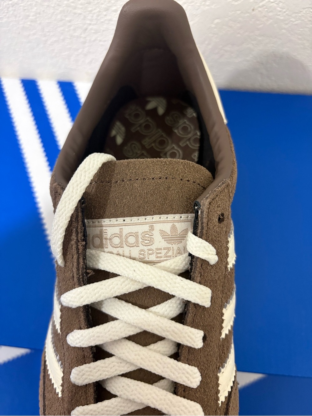 adidas Spezial Suede Sneaker in Brown and White - Picture 3 of 4